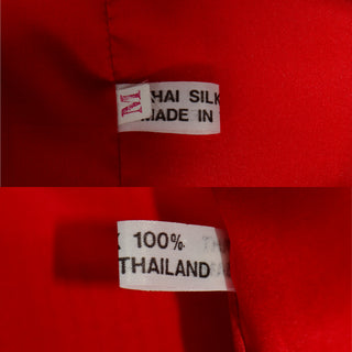 Vintage Avant Garde Blazer Jacket in Cherry Red Textured Silk