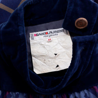 1980s Yves Saint Laurent Rive Gauche Plaid Wool Dress