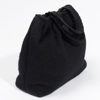 1990s Early Vintage Kate Spade Handbag Barneys Black Mohair Bag Rare 