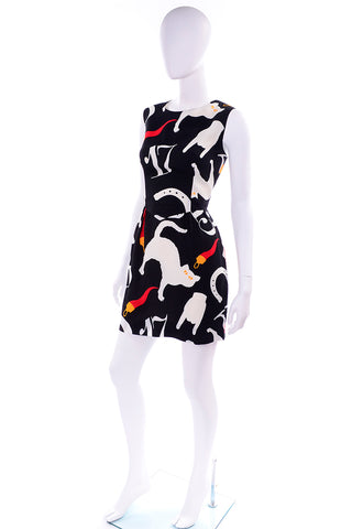 Vintage Moschino Cheap & Chic deadstock lucky symbol pop art dress