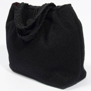 1990s Early Vintage Kate Spade Handbag Barneys Black Mohair Bag Rare handbag