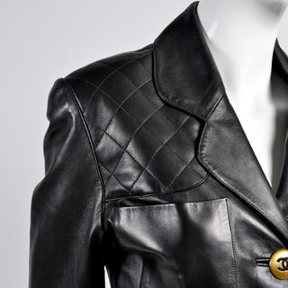Quilted Leather Chanel Jacket
