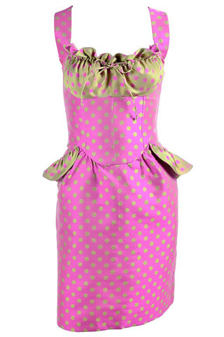 Pink and Gold Christian Lacroix Vintage Dress