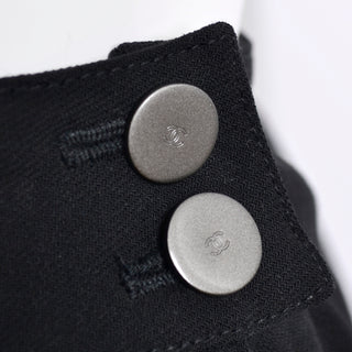 Logo buttons on Chanel authentic vintage pants