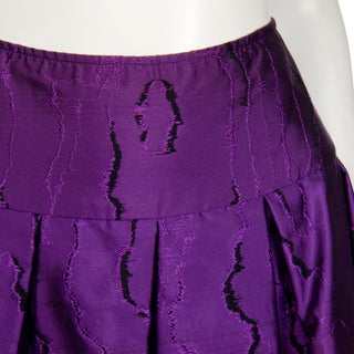 2008 Oscar de la Renta gradient purple skirt