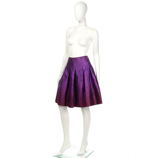 2008 Oscar de la Renta purple skirt