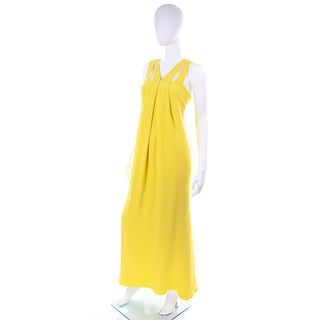 Vintage Oscar de la Renta Grecian Long Dress
