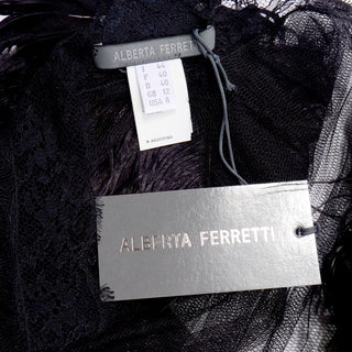 F/W 2012 Alberta Ferretti Lace & Feather Shrug W Tags