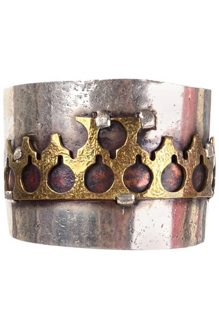 Mixed metal vintage cuff bracelet