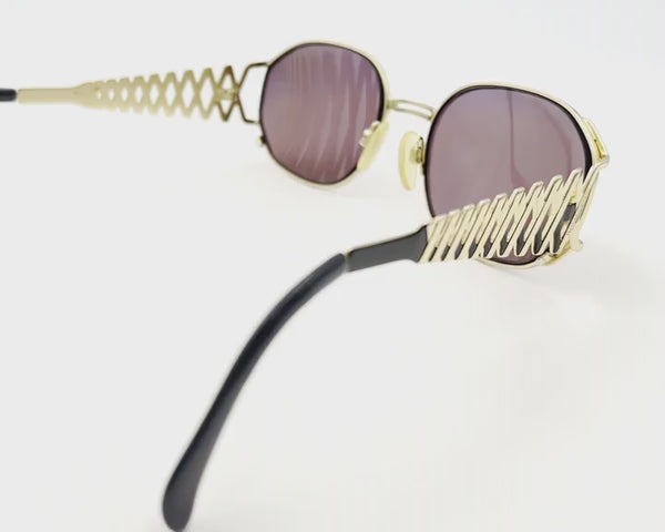 1990s Vintage Yves Saint Laurent Zig Zag Sunglasses