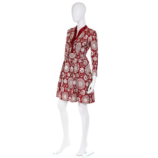 1960s Adele Simpson 1960s Burgundy Metallic Vintage Evening Dress sz small