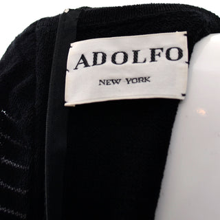 1970s Adolfo Knit Dress Label