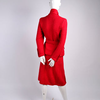 1981 Nancy Regan Red Vintage Adolfo Suit