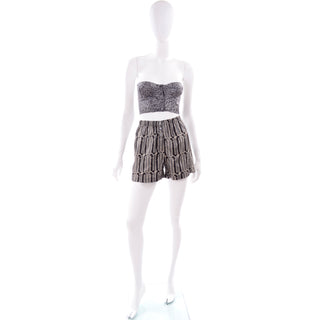Vintage Alaia Rare 1980's Shorts and Bustier Outfit