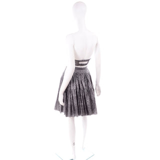 1981 Rare Alaia 4 Pc Ensemble w/ Shorts Skirt Bustier & Cropped Velvet Jacket