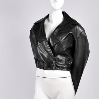 Alaia Vintage Leather Coat 1980s Jacket