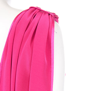 Albert Nipon Vintage Sleeveless Pink Sheath dress with gathered draping
