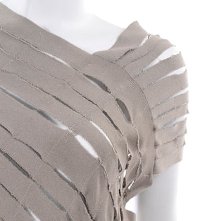 Cotton Knit Alessandra Marchi Slashed Avant Garde Dress Modig