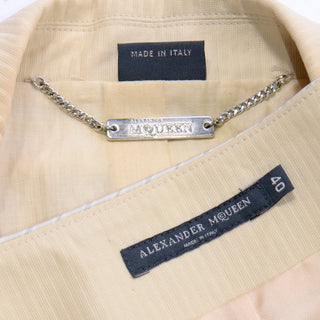 Alexander McQueen 2004 Deliverance Patchwork Quilted 2 piece Skirt Jacket Suit Collectible