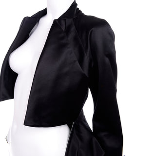 Alexander McQueen Black Silk Tuxedo Jacket 2009