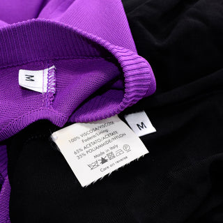 Alexander McQueen Purple Stretch Dress w/ Asymmetrical Neckline & Split Sleeves