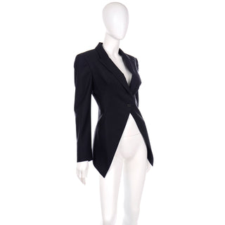 Alexander McQueen Vintage Cutaway Tuxedo Style Women's Jacket Sarah Burton