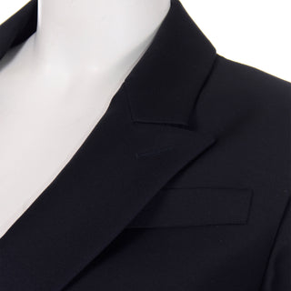 Alexander McQueen Vintage Cutaway Tuxedo Style Women's Jacket Midnight