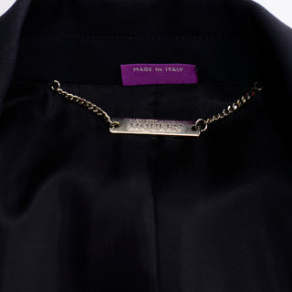 Alexander McQueen Vintage Cutaway Tuxedo Style Women's Jacket 2011 Italy