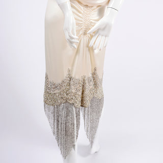 Alexander McQueen scalloped hemline silk dress