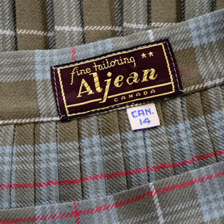 Fine Tailoring Aljean Canada Plaid Skirt