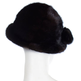 1970s Andre Canada Vintage Mink Hat with Pom Poms 21"