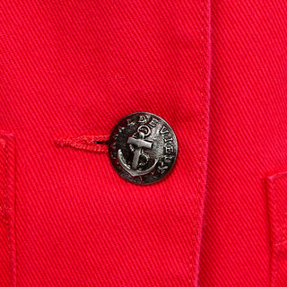 Nautical Andy Johns Red Vintage Blazer
