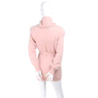 Vintage Anne Klein Pink Mohair Long Sweater