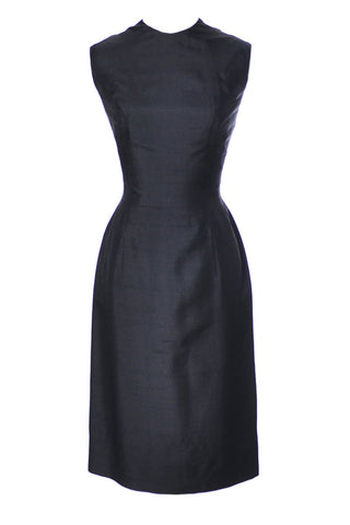 Anne Fogarty Sleeveless Silk Black Vintage Dress - Dressing Vintage