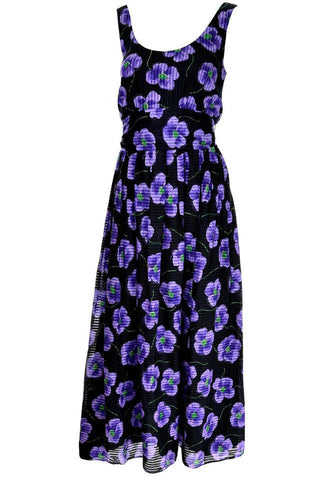 vintage Anthony Muto Purple Floral Dress
