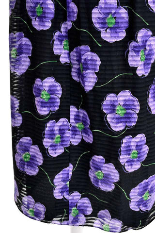 vintage Anthony Muto Purple Floral Dress cotton