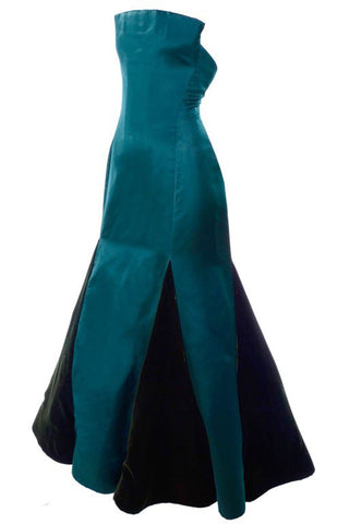 Arnold Scaasi green evening gown