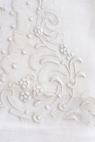 Fine Madeira Monogrammed B Vintage Handkerchief Bridal