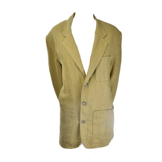 Private Listing Early Banana Republic LInen Blazer Jacket - Dressing Vintage