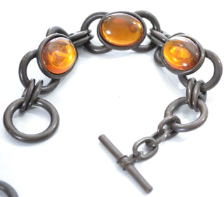 Ben Amun Designer Jewelry Cabochon Necklace & Bracelet Set - Dressing Vintage