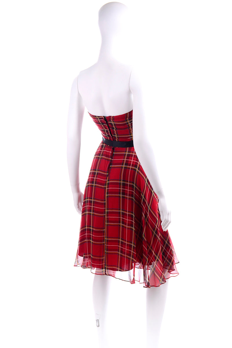 Ebay Betsey Johnson Plaid Dress 1990s Vintage Betsey Johnson Black Label Strapless Plaid Silk Dress W Modig Ebay Betsey Johnson Plaid Dress 1990s Vintage Betsey Johnson Black Label Strapless Plaid Silk Dress W Modig