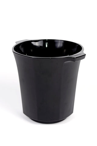 Vintage French Black Octagon Ice Bucket