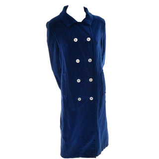 1960s vintage blue velvet coat
