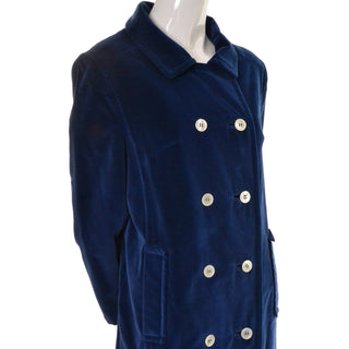 60s Blue Velvet Vintage Coat