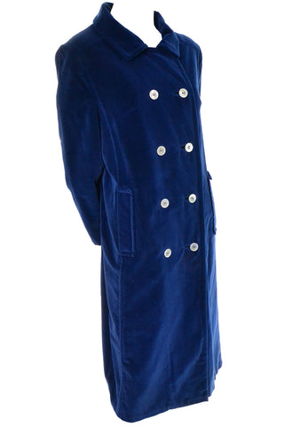 Vintage blue velvet coat