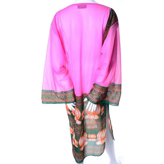 Bob Bugnand vintage water lily pink caftan tunic