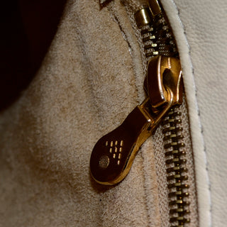 Bottega Veneta Top Handle Bag in Woven Leather Suede Lining