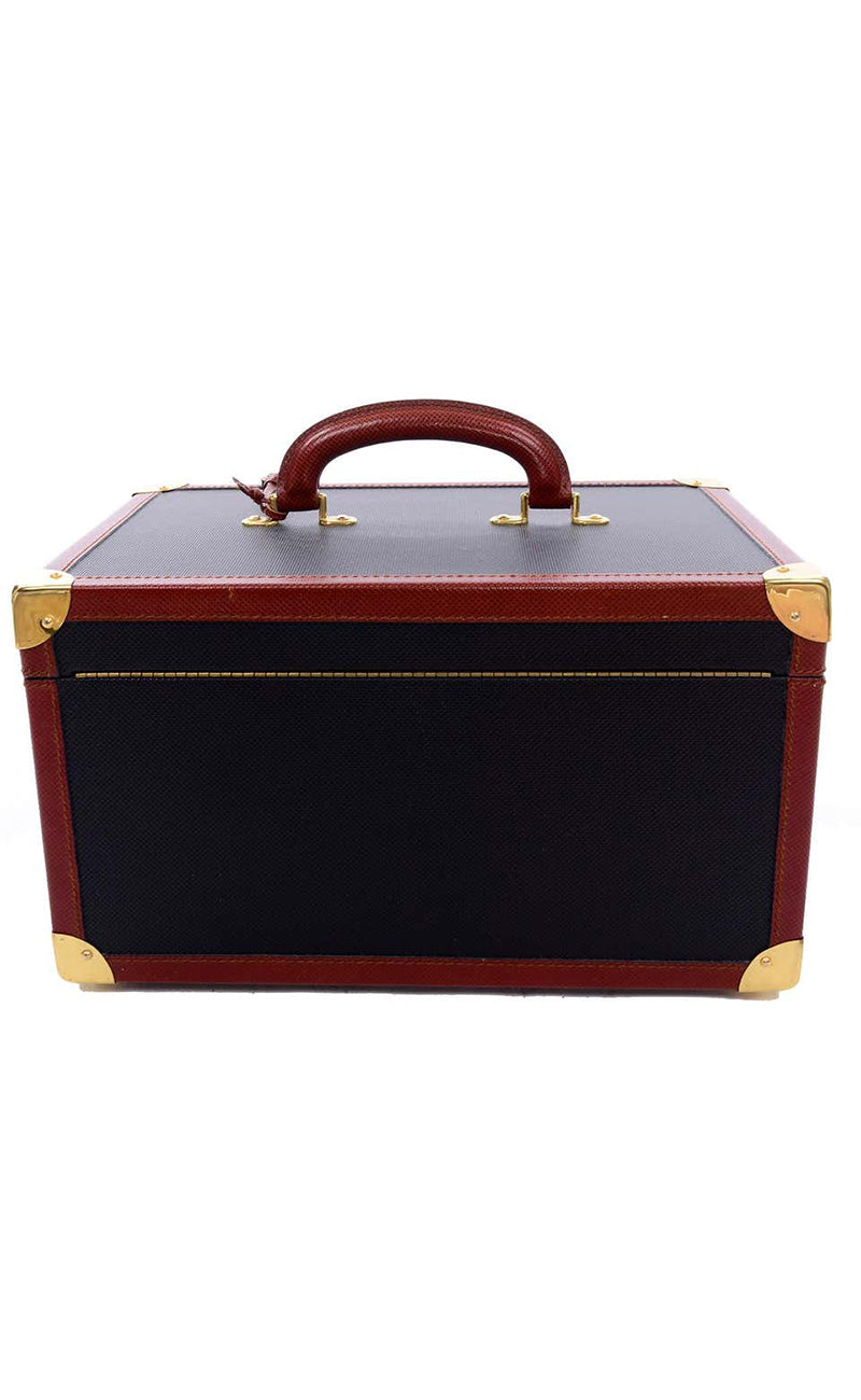 Vintage Bottega Veneta Black & Brown Carry On Train Case W Lock & Keys – Modig