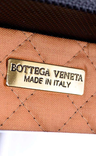 Bottega Veneta Italy Carry On Vintage Black & Brown Train Case 