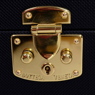 Bottega Veneta Carry On Vintage Train Case w Lock & Key